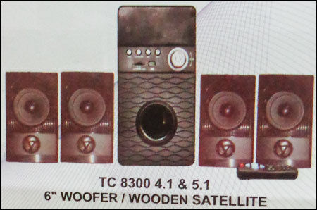 Wooden Satellite Speaker System