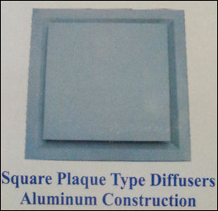 Square Plaque Type Diffusers (Aluminum Construction)