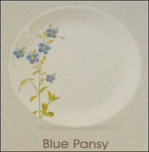 Blue Pansy Dinner Plate 