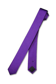Purple Skinny Necktie