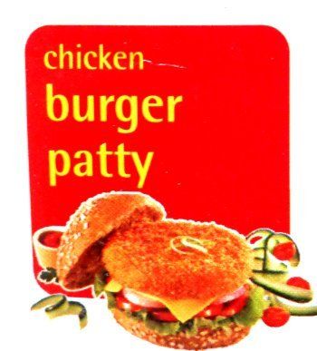 Chicken Burger Patty - Frozen Golden Fried Delight | Served with Buttered Bun, Mustard Sauce & Tomato Ketchup