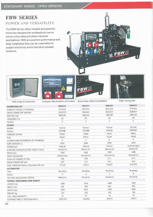 Diesel Generator-FBW 15Y