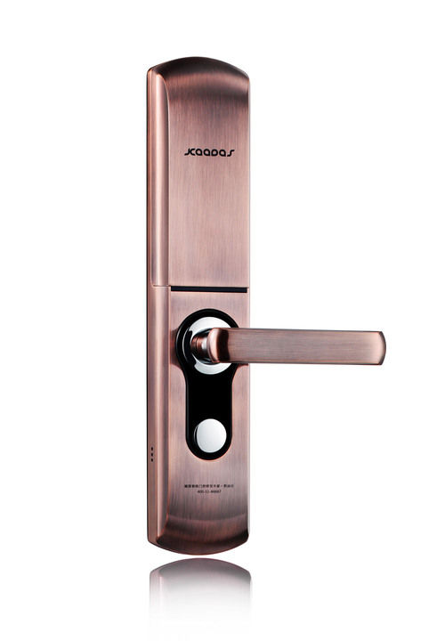 Nano Plating Red Bronze Biometric Fingerprint Lock With Novel Design Digital Door Lock