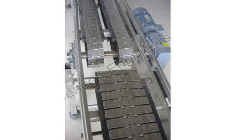 Silver Ss Slat Chain Conveyor 