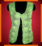 Ladies Crochet Plain Jacket