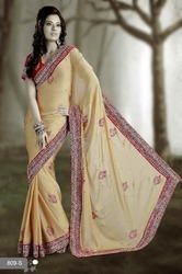 Heavy Bordered Silk Saree