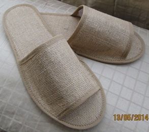 Check Design Jute Slipper