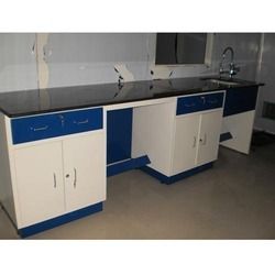 Laboratory Wall side table with sink and tap