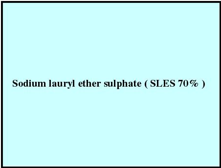 Sodium lauryl ether sulphate ( SLES 70% )