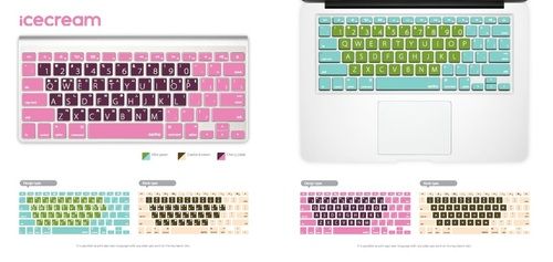 Keyboard Keyskin Icecream For Macbook Air 13" And Pro Retina Display