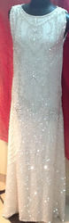Silk Crystal Wedding Gown