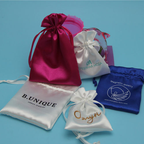 Beautiful Custom Logo Satin Jewelry Bag