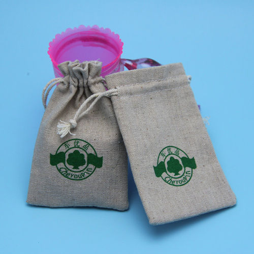 Small Eco Friendly Jute Drawstring Pouch