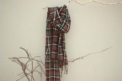 Wool Check Scarf