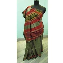 Hand Weaved Tussar Saree