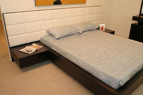 Designer Bed - Premium Quality Wood Material, Queen Size, Elegant Finish, Long-Lasting Durability