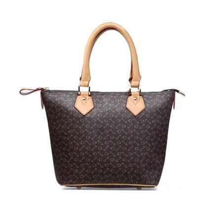 Lady Handbags with Green PU