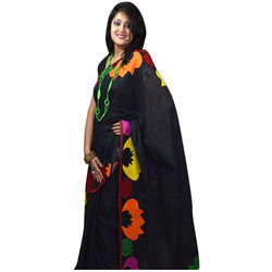 Cotton Applique Printed Saree