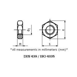 Hexagon Lock Nuts or Check Nuts