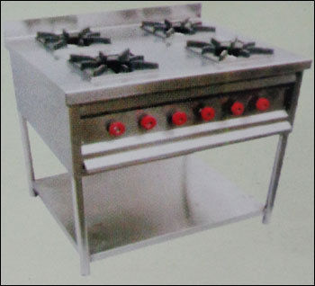 High Pressure Four Burner Gas Cooking Range