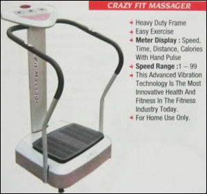 Crazy Fit Massager - Heavy Duty Frame | Easy Home Exercise, Meter Display with Speed, Time, Distance, Calories, Hand Pulse Monitoring