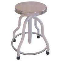 Stainless Steel Stool - 300 mm Diameter, 800 mm Height | Adjustable Height, Corrosion Resistant, Durable, Easy to Clean, Ergonomic Design