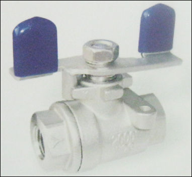 2 Pc Ball Valve With Butterfly Type Handle