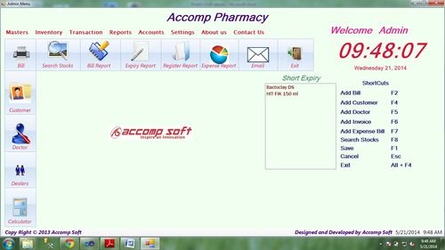 Pharcomp - Pharmacy Billing and Accounts Software