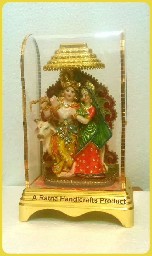 radha krishna statue