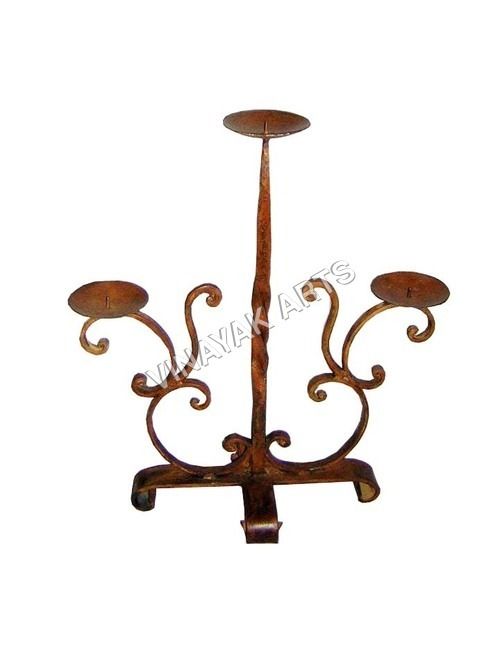 Wrought Iron Candle Holder - Premium Quality Iron , Elegant Design for Home Décor