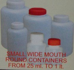 Small Wide Mouth Round Containers