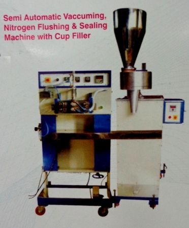 Semi Automatic Sealing Machine With Cup Filler