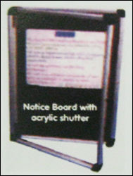 Notice Board - Acrylic Shutter Design | Aesthetically Crafted, Quality Tested, Flawless Display