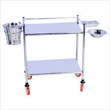 Dressing Trolley With Bowl Bucket And Tray