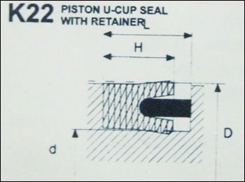 Piston U-Cup Seals With Retainer