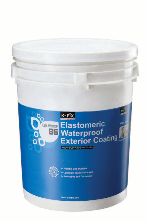 Elastomeric Waterproof Exterior Coating (KEM PROOF 86)