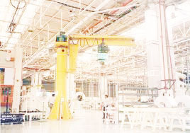 JIB Crane - STD I Beam Design, 2000kg Load Capacity | Versatile 350-Degree Rotation, Customizable Boom Lengths & Hook Heights