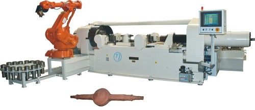 100T - Friction Welding Machine Integrated With Robot For Component Loading And Unloading