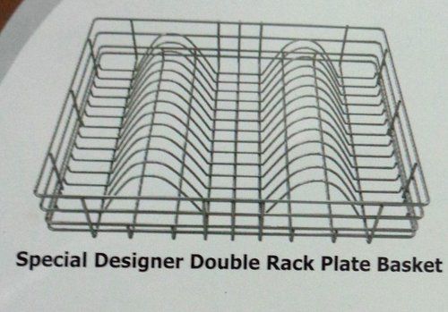 Kitchen Special Designer Double Rack Plate Basket