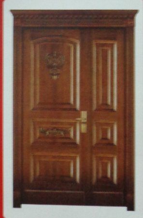 Pre-Painted Brazilian Teak Wood Main Door With Frame (Delta)