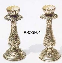 Silver Candle Stand