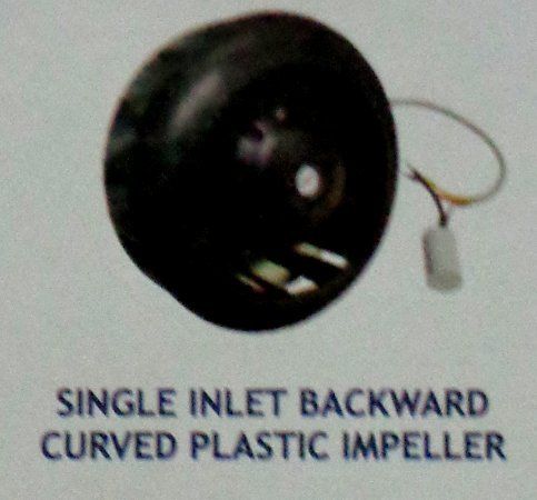 Single Inlet Backward Curved Plastic Impeller