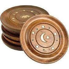 Wooden Incense Holders Round