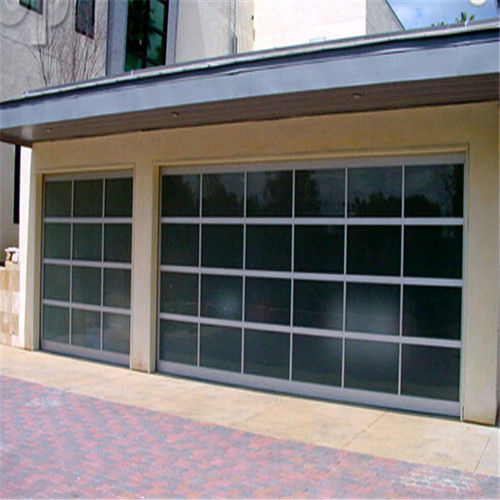 Modern Aluminum Glass Automatic Garage Door