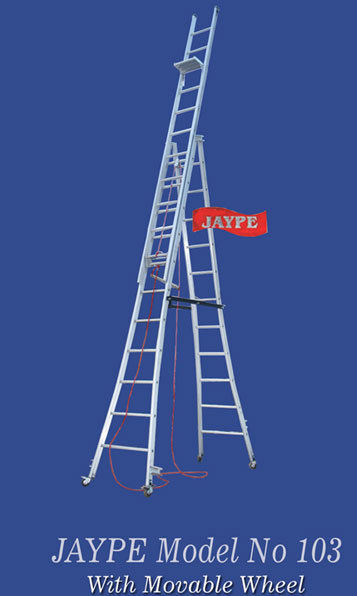 Self Supporting Extendable Ladder (Jaype Model 103 Wheel)