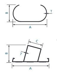 Aluminum Ladder Step Section