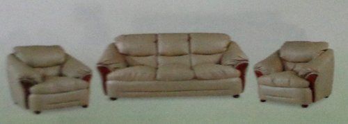 D-venture Synthetic Leather Gold Sofa Set