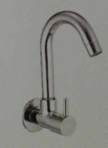 Sink Cock with Swivel Spout and Wall Flange (SFC-14008)