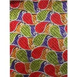 Cotton Multicolor Embroidered Fabric