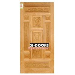 teak carving doors